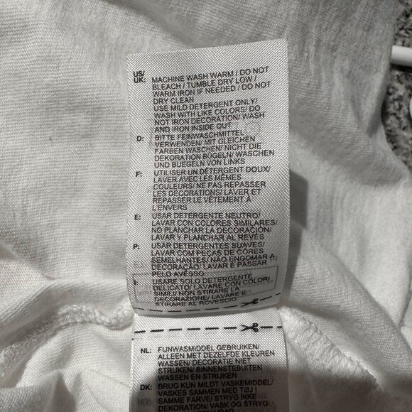 Adidas White Crew Neck Long Sleeve Top Womens Size Small - Picture 6 of 7